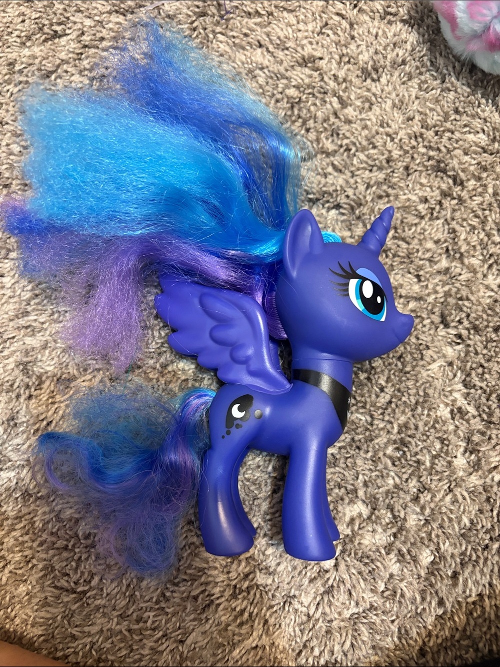 My Little Pony Princess Luna G4 2016 Brushable Figure Hasbro Blue Alicorn